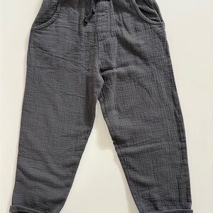 Zara Kids Gray Textured Pants